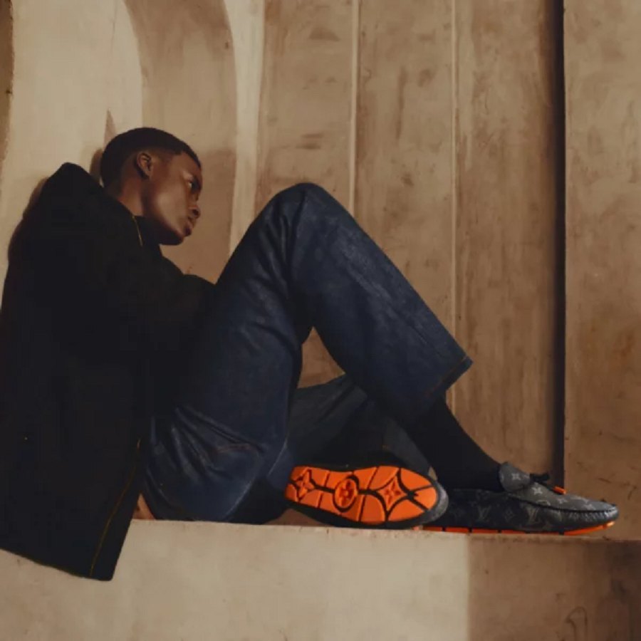 Giày Louis Vuitton LV Driver Mocassin ‘Black’ 1AAF3E - Ảnh 2