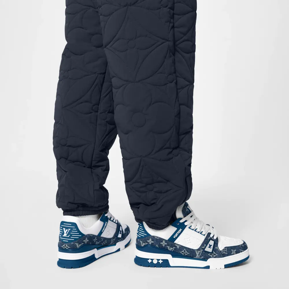 Alternative view of Giày Louis Vuitton LV Trainer 'Denim Monogram Blue' 1A9JGR