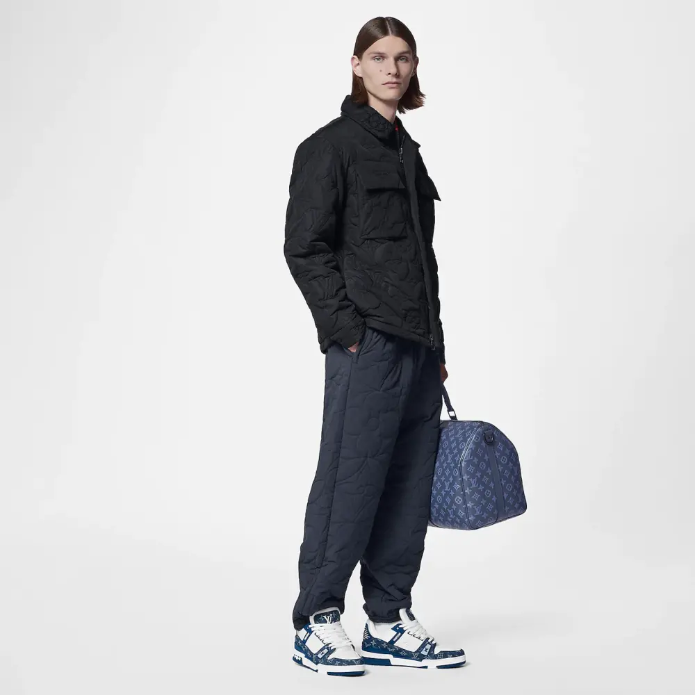 Giày Louis Vuitton LV Trainer 'Denim Monogram Blue' 1A9JGR - Ảnh 3