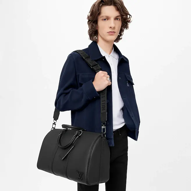 Túi Louis Vuitton Aerogram Keepall Bandoulière 40 M57088 - Ảnh 8