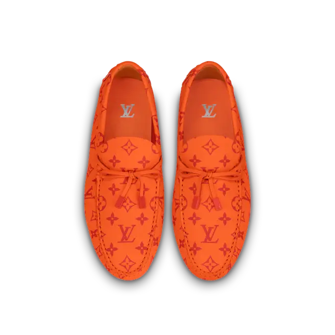 Alternative view of Giày Louis Vuitton Driver Moccasins ‘Orange’ 1AAF58