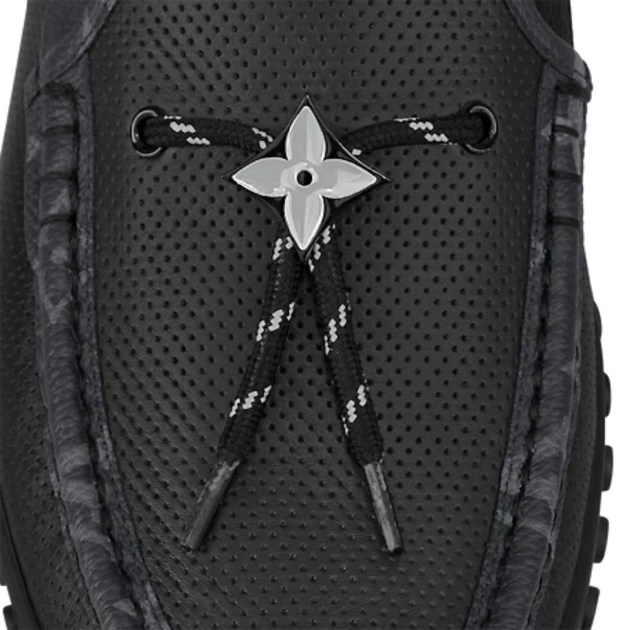Giày Louis Vuitton Lv Racer Moccasin 'Black' 1A9ZH6 - Ảnh 2