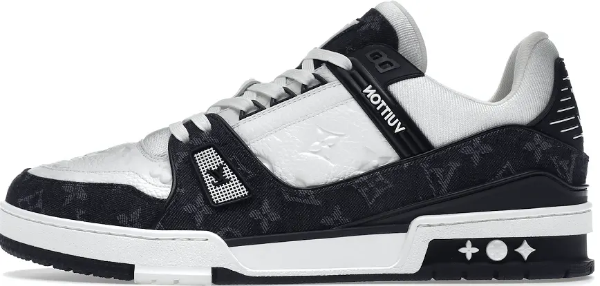 Alternative view of Giày Louis Vuitton LV Trainer 'White Black' 1A9JG7