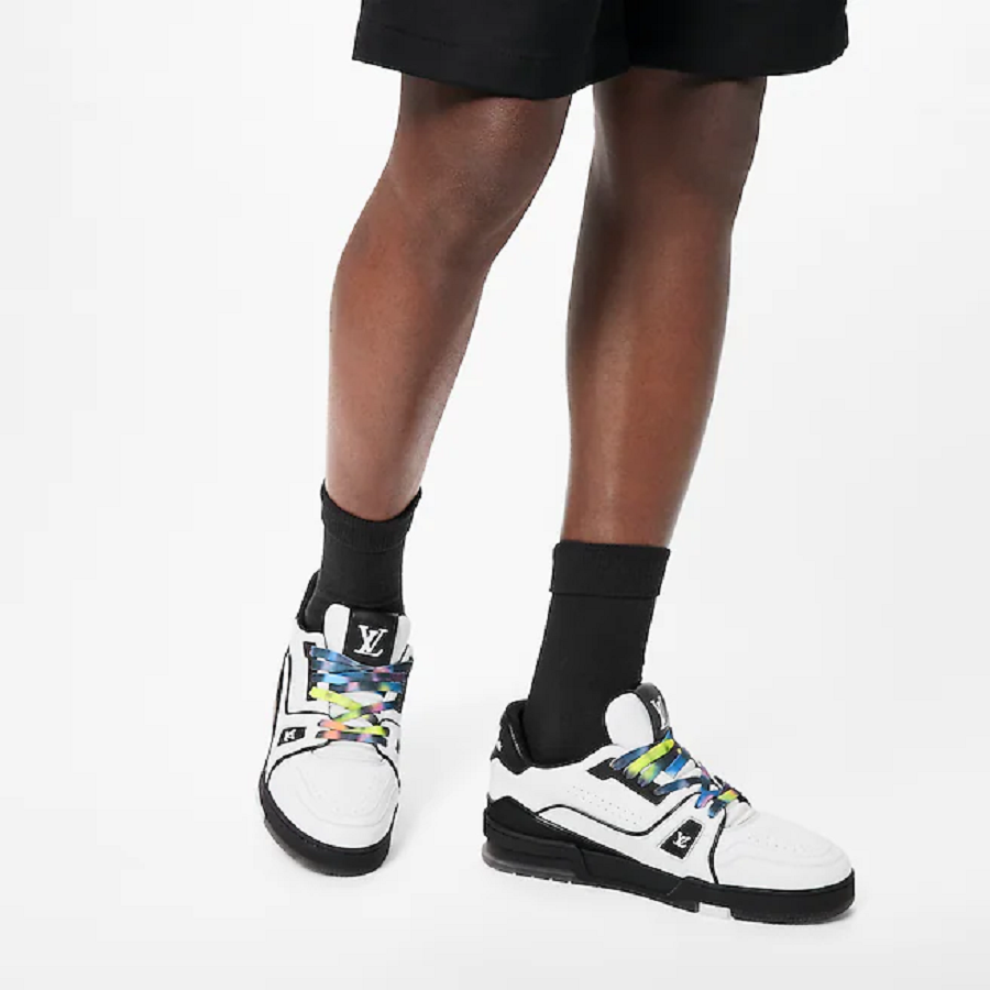 Giày Louis Vuitton Trainers 'Black White' 1A9ADA - Ảnh 4