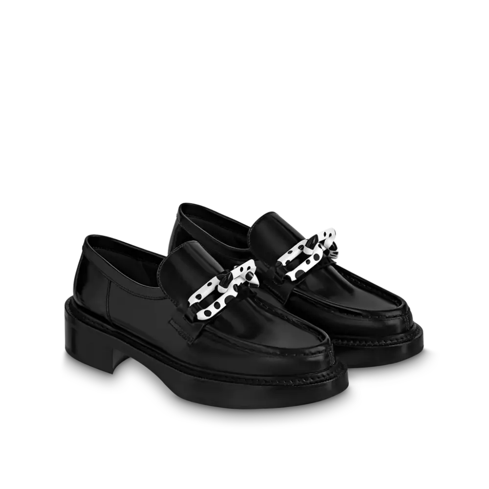 Alternative view of Giày Louis Vuitton x YK Academy Loafers 'Black' 1AB9JW
