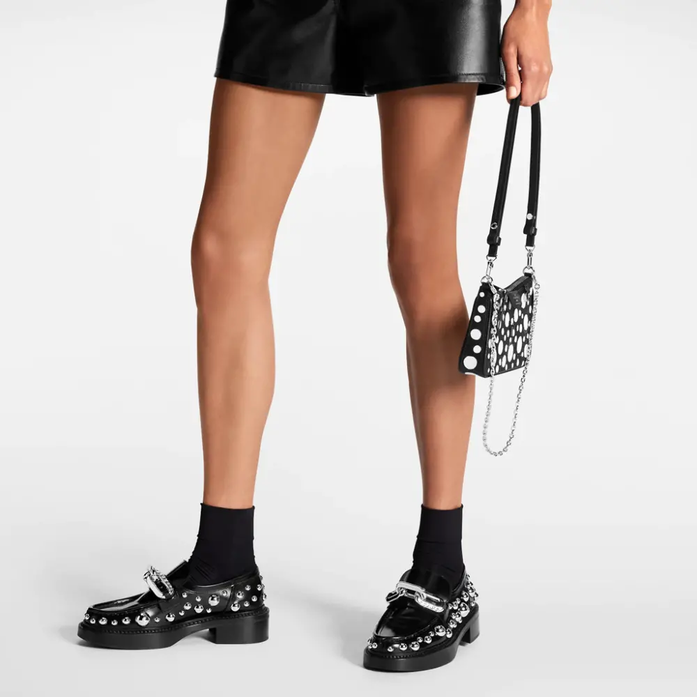 Alternative view of Giày Louis Vuitton x Yk Academy Loafers 'Black White Dots' 1AB9KB