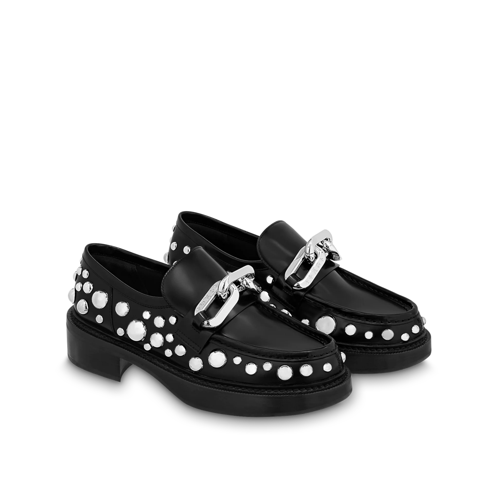 Giày Louis Vuitton x Yk Academy Loafers 'Black White Dots' 1AB9KB - Ảnh 3