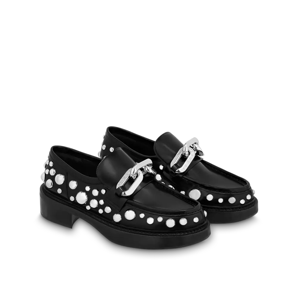 Giày Louis Vuitton x Yk Academy Loafers 'Black White Dots' 1AB9KB - Ảnh 3