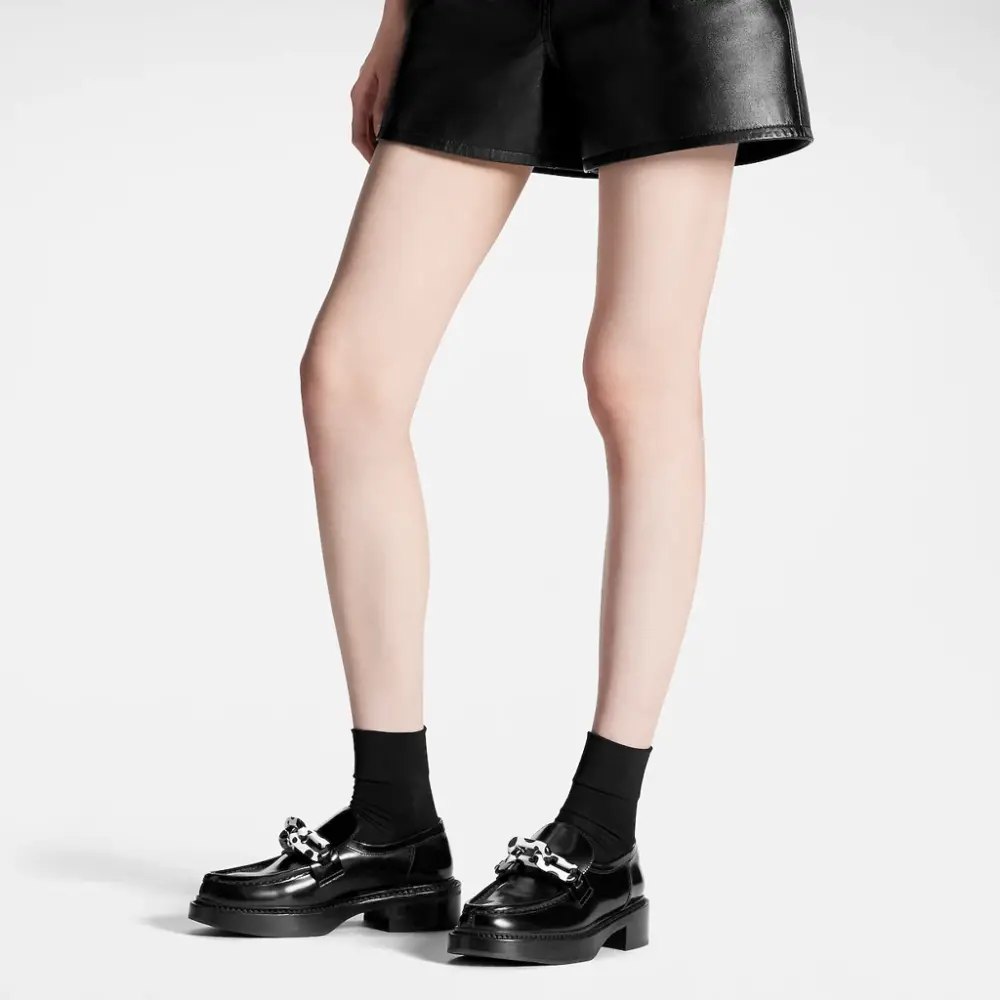 Giày Louis Vuitton x YK Academy Loafers 'Black' 1AB9JW - Ảnh 4