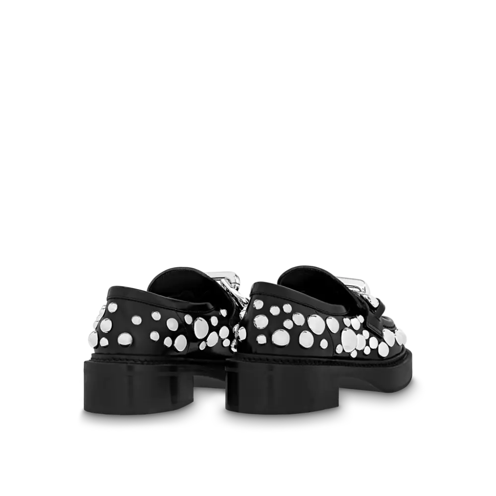Giày Louis Vuitton x Yk Academy Loafers 'Black White Dots' 1AB9KB - Ảnh 4