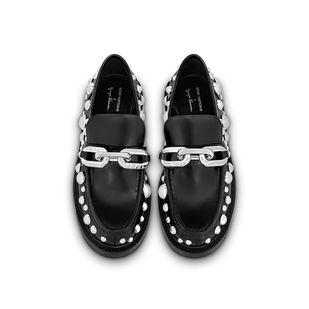 Giày Louis Vuitton x Yk Academy Loafers 'Black White Dots' 1AB9KB - Ảnh 5