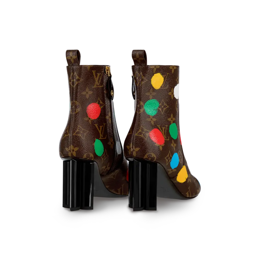 Giày Louis Vuitton x Yk Silhouette Ankle Boots 'Brown' 1AB9W9 - Ảnh 5