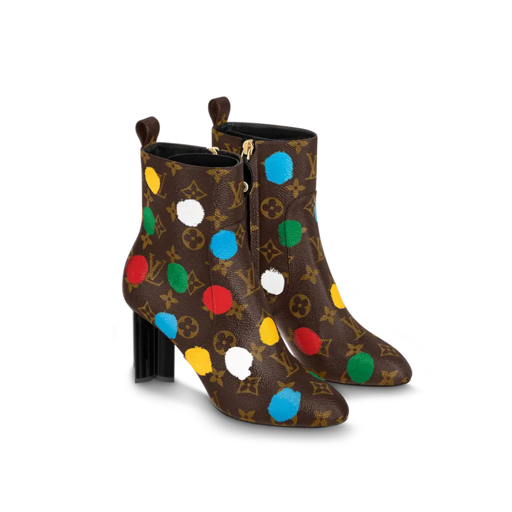 Giày Louis Vuitton x Yk Silhouette Ankle Boots 'Brown' 1AB9W9 - Ảnh 4