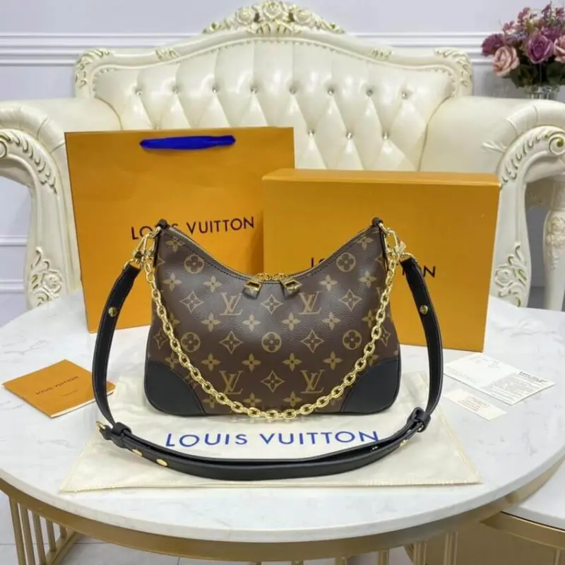 Túi Louis Vuitton Boulogne Monogram Canvas Black M45831 - Ảnh 3