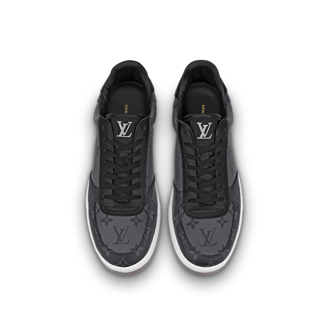 Giày Louis Vuitton Rivoli Trainer 'Black Grey' 1A8EB5 - Ảnh 4
