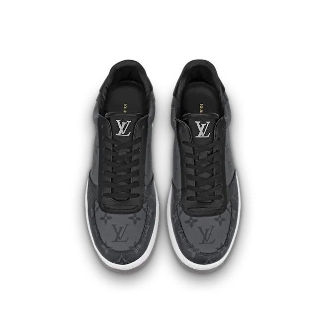 Giày Louis Vuitton Rivoli Trainer 'Black Grey' 1A8EB5 - Ảnh 4