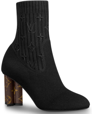 Giày Cao Gót Louis Vuitton Silhouette Ankle Boots 'Black' 1A855C