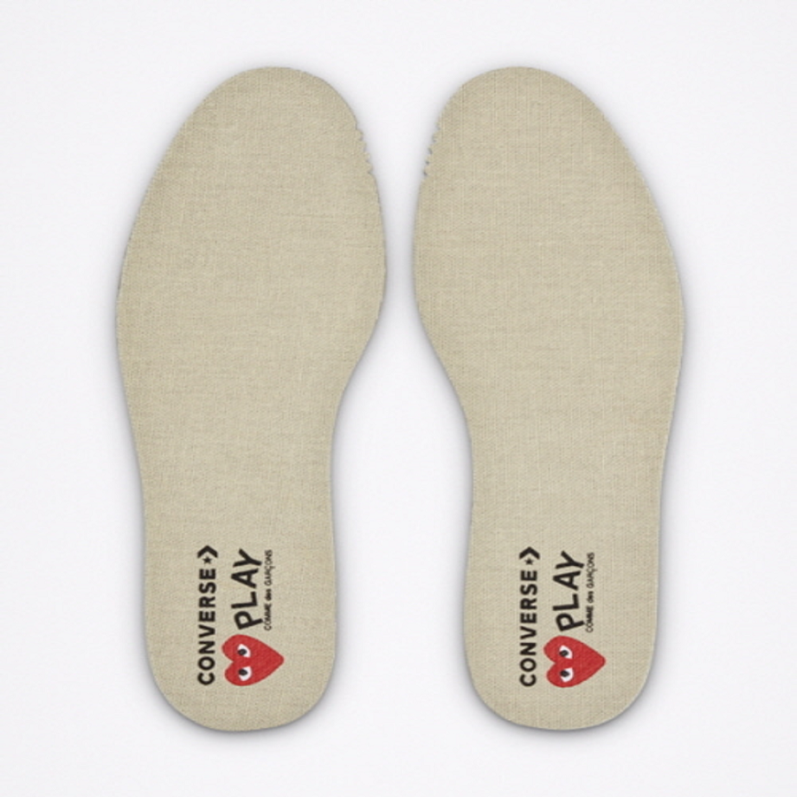 Giày Converse Comme des Garçons PLAY x Chuck 70 Low 'Blue Quartz' 171848C - Ảnh 4