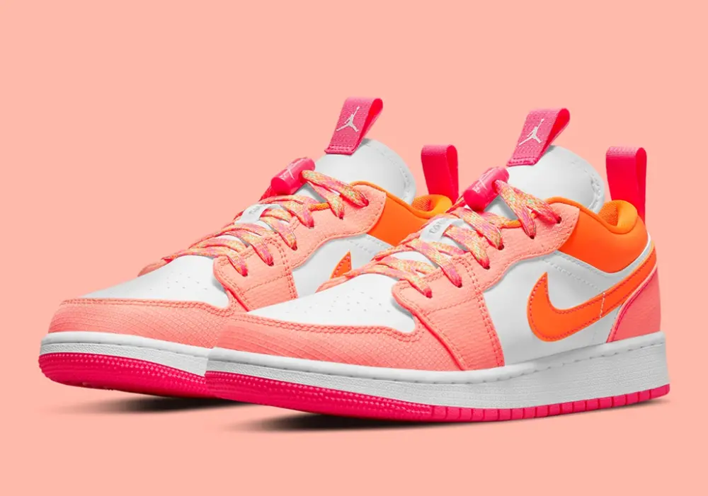 Giày Nike Air Jordan 1 Low Utility GS 'Pink' DJ0530-801 - Ảnh 4