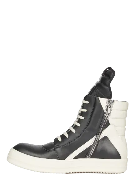 Giày Rick Owens FW22 Strobe Geobasket 'Black And Milk' RU02B2894LPO-911 - Ảnh 3