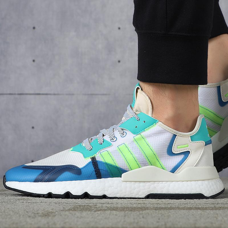 Giày Adidas Nite Jogger Marathon 'Blue Neon' FY3095 - Ảnh 2