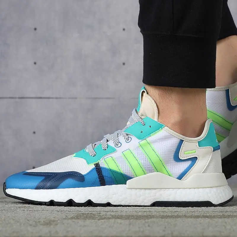 Alternative view of Giày Adidas Nite Jogger Marathon 'Blue Neon' FY3095