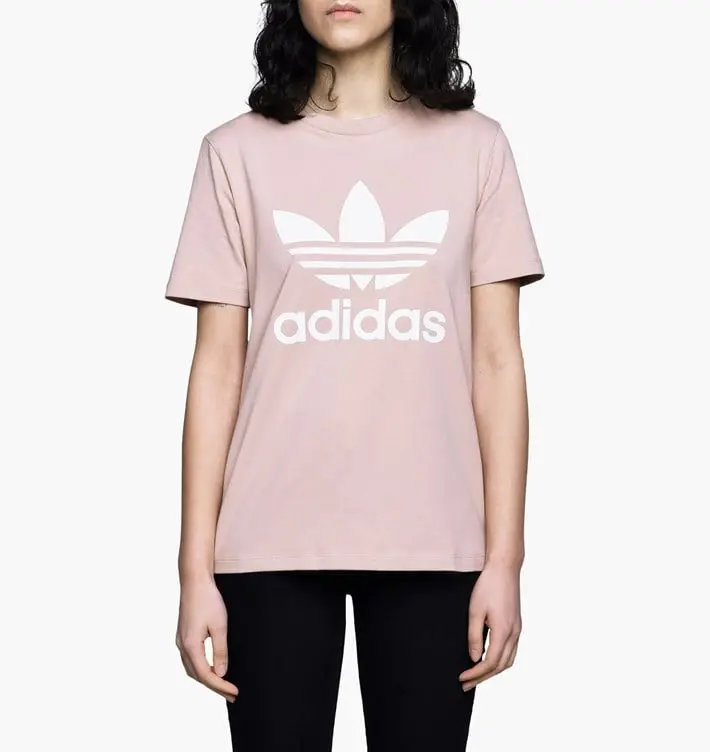 Áo Adidas Originals Trefoil Áo Phông 'Pink' CV9894 - Ảnh 4
