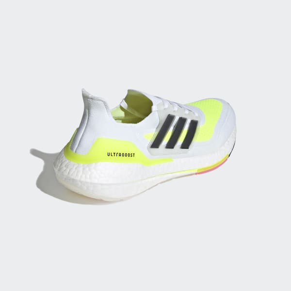 Giày Adidas UltraBoost 21 J 'White Solar Yellow' FZ2929 - Ảnh 3