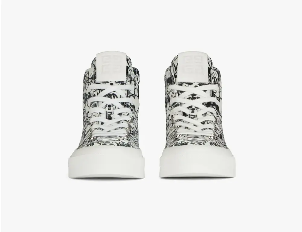 Giày Givenchy City High 'White Black' BE0025E1B4-116 - Ảnh 5