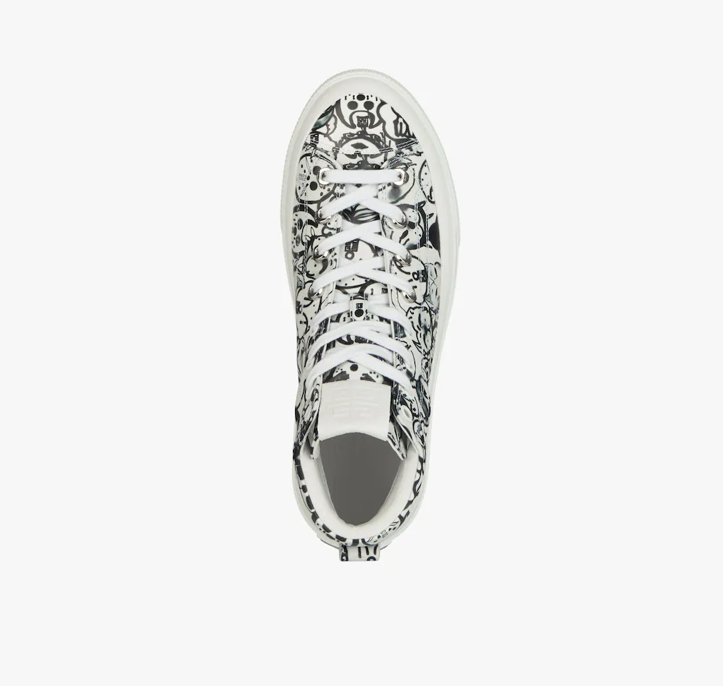 Giày Givenchy City High 'White Black' BE0025E1B4-116 - Ảnh 2