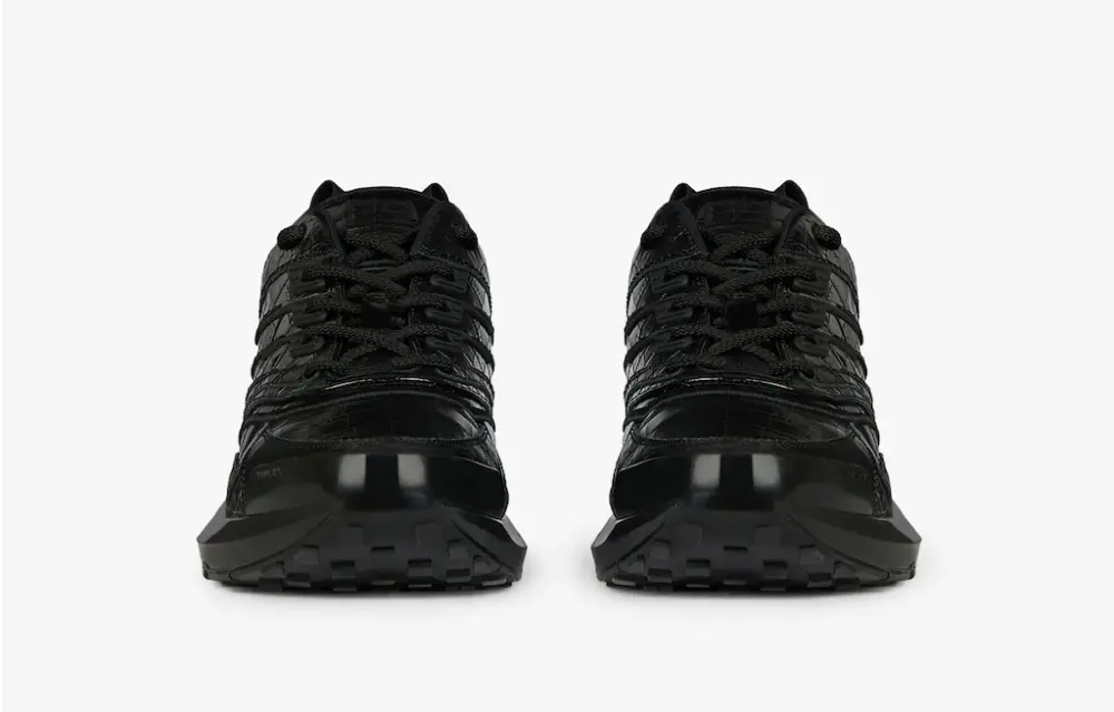 Alternative view of Giày Givenchy GIV 1 In Crocodile Effect Leather 'Black'BH004WH0V8-001