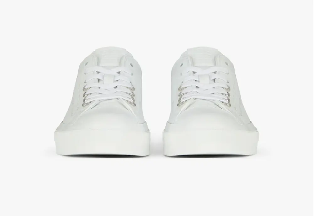 Giày Givenchy City In Grained Leather 'White' BH0050H0X2-100 - Ảnh 4