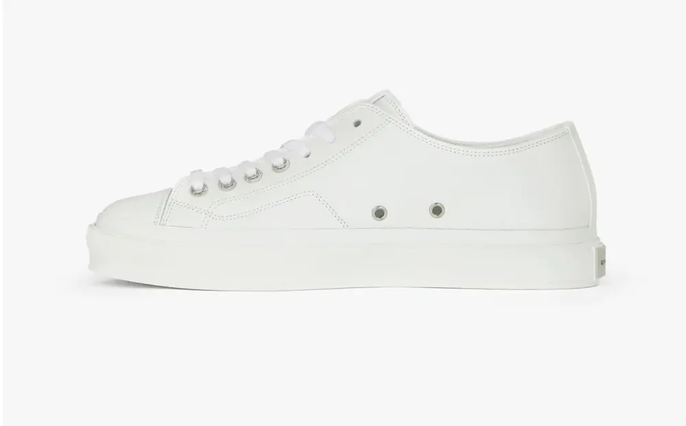 Giày Givenchy City In Grained Leather 'White' BH0050H0X2-100 - Ảnh 5