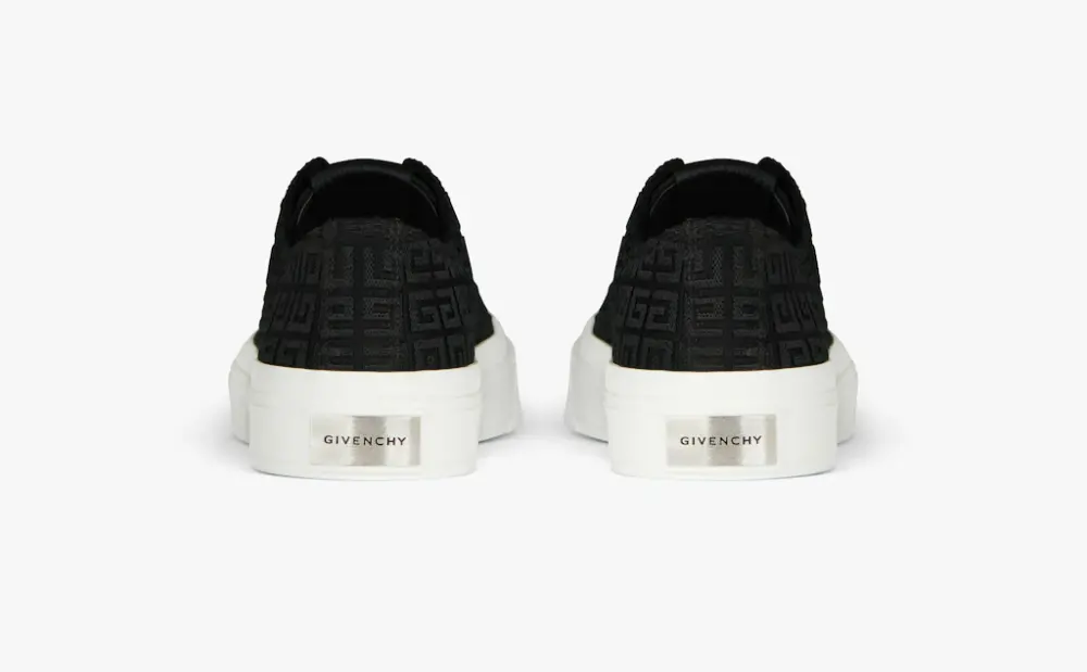 Giày Givenchy In 4G Embroidered Canvas 'Black' BH0050H13H-001 - Ảnh 3