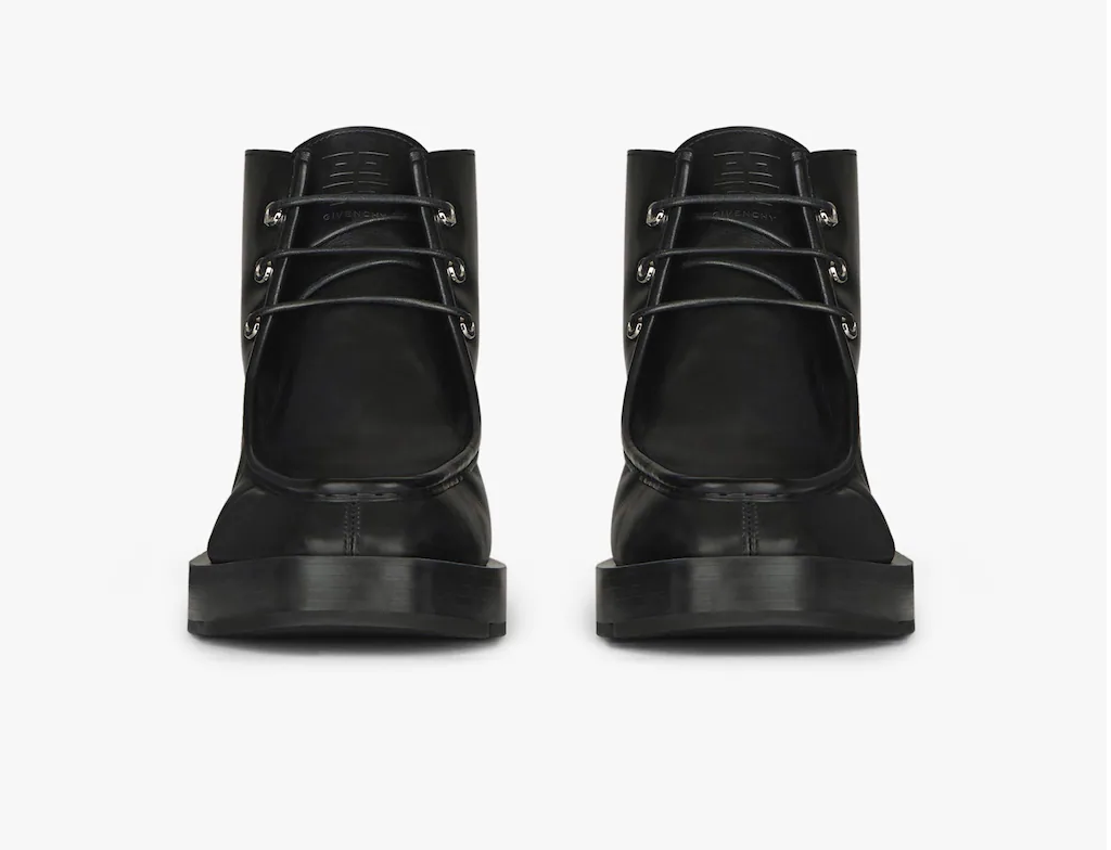 Giày Givenchy Squared Lace Up 'Black' BH6037H0Z9-001 - Ảnh 5