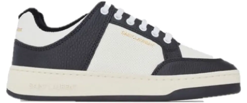 Giày Saint Laurent SL/61 Low-top 'White Dark Green' 713602AAAWR9063