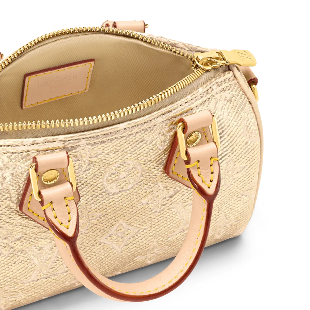 Túi Louis Vuitton Nano Speedy Bag 'Beige' M82242 - Ảnh 6