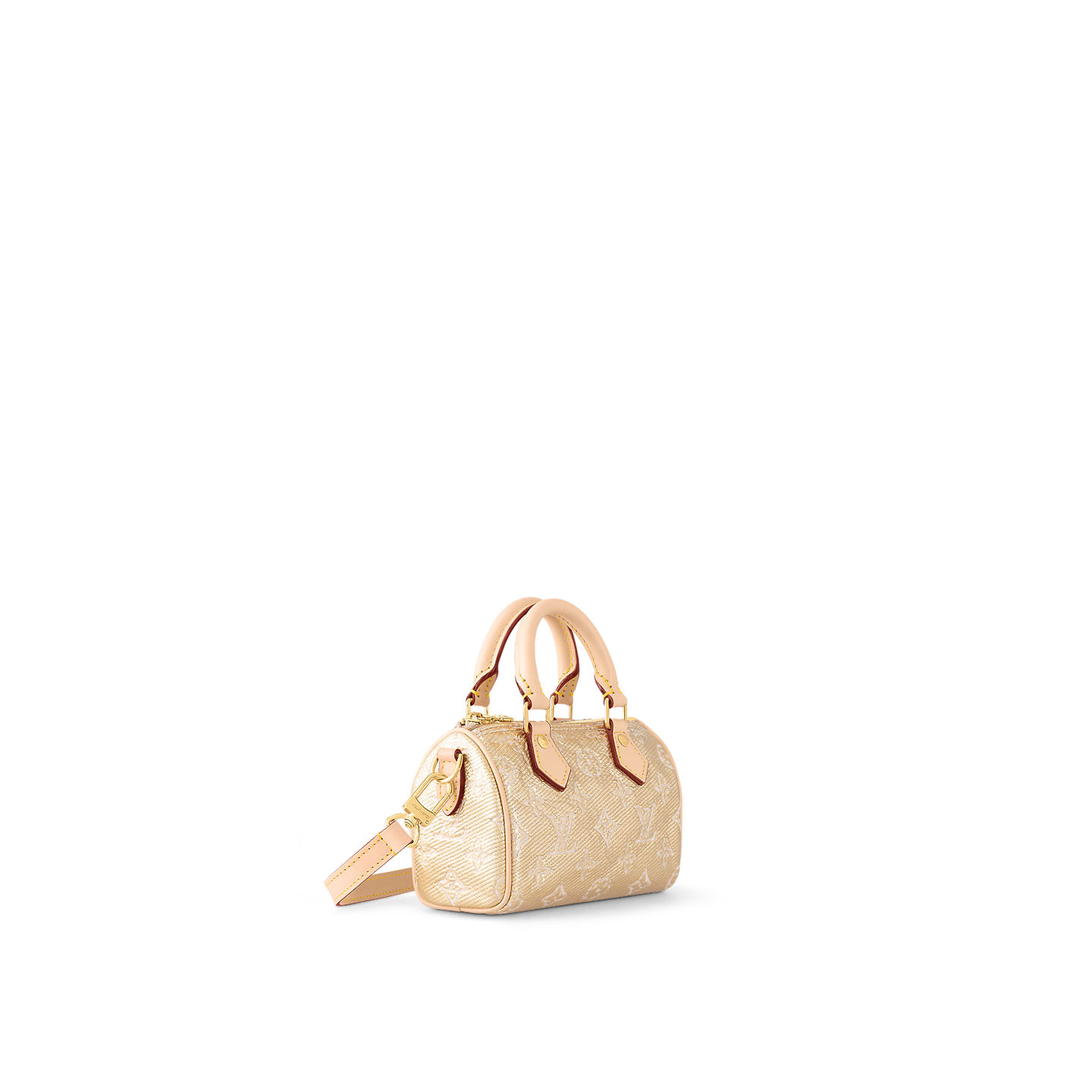 Túi Louis Vuitton Nano Speedy Bag 'Beige' M82242 - Ảnh 4