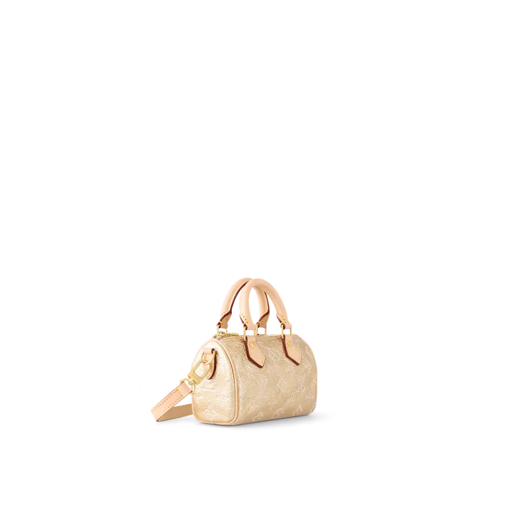 Túi Louis Vuitton Nano Speedy Bag 'Beige' M82242 - Ảnh 4