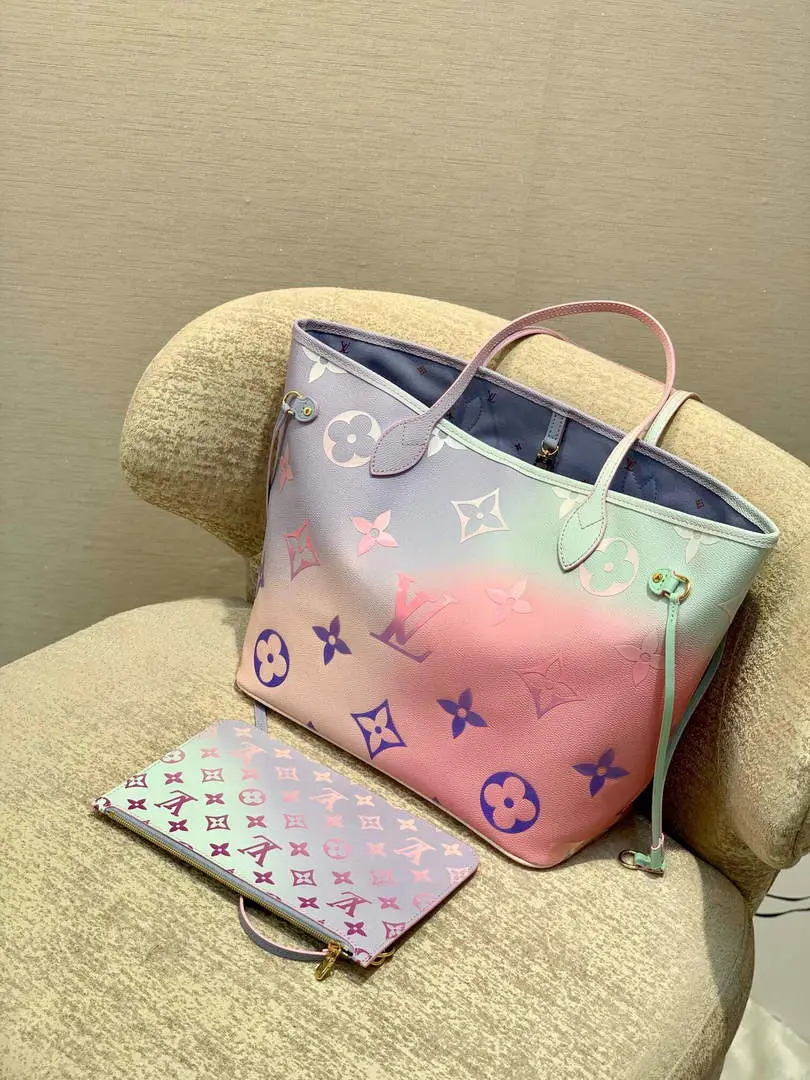 Túi Louis Vuitton Neverfull MM Tote 'Sunset Pastel' M46077 - Ảnh 4