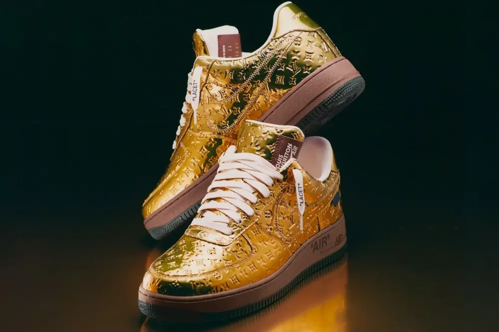 Alternative view of Giày Air Force 1 Low x Louis Vuitton  'Metallic Gold'