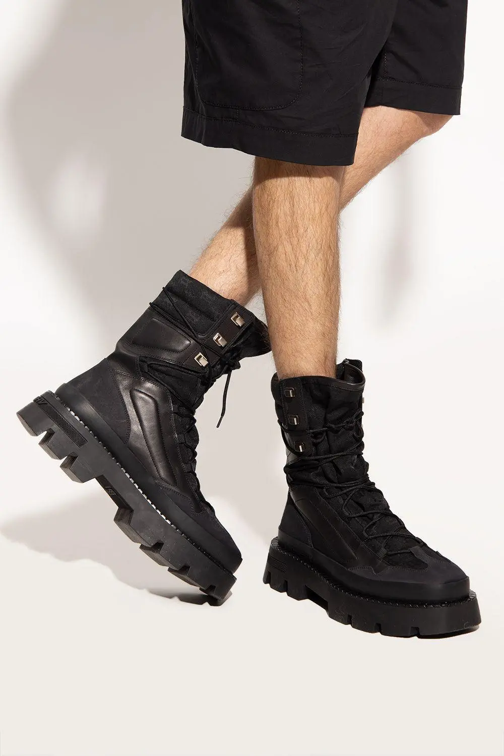 Giày MSIBHV The Ibiza Boot Monogram Black 3121BM617 - Ảnh 3