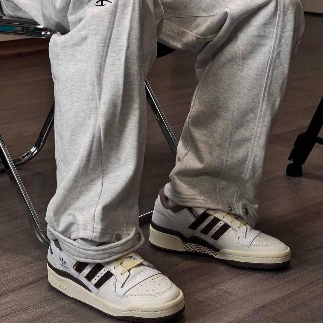 Giày Adidas Forum Low Off White Brown GX4567 - Ảnh 6