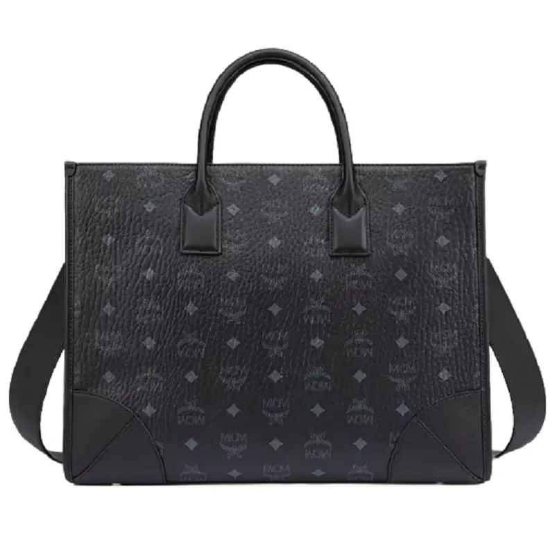 Túi MCM München Tote in Visetos 'Black' MWTCSBO02BK001