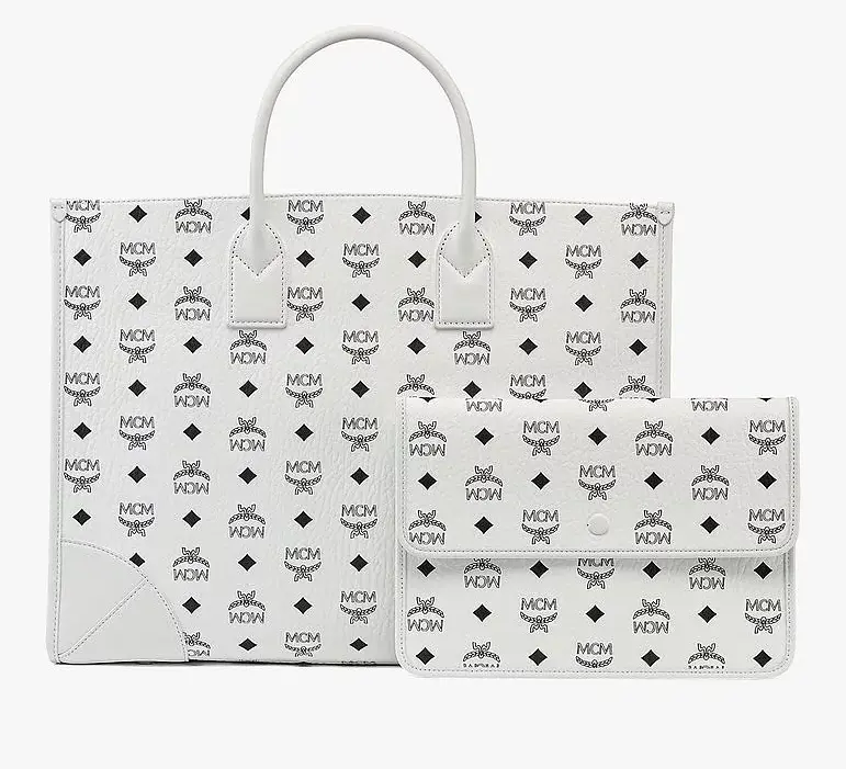 Túi MCM München Tote in Visetos MWTCSBO01WT001 - Ảnh 5