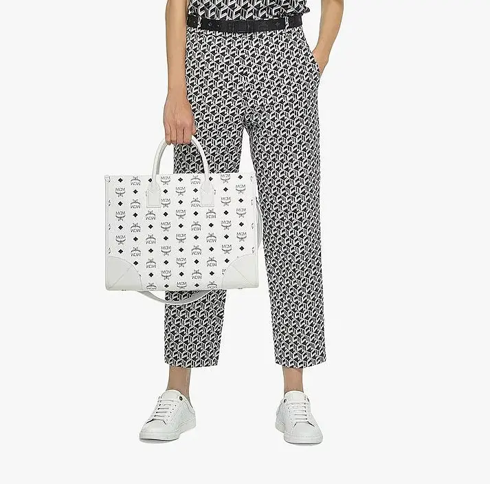 Túi MCM München Tote in Visetos MWTCSBO02WT001 - Ảnh 6