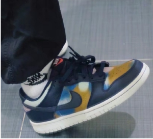 Alternative view of Giày Nike Dunk Low 'Graffiti Navy' DM0108-400