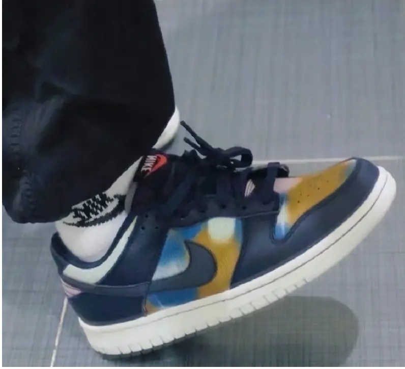 Alternative view of Giày Nike Dunk Low 'Graffiti Navy' DM0108-400