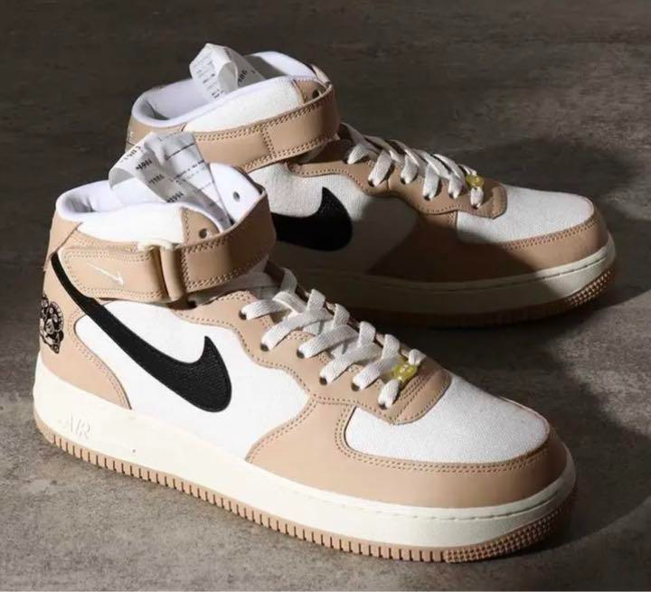 Giày Nike Air Force 1 Mid '07 LX Pale Ivory Shimmer 'Pale Ivory' DX2938-200 - Ảnh 2