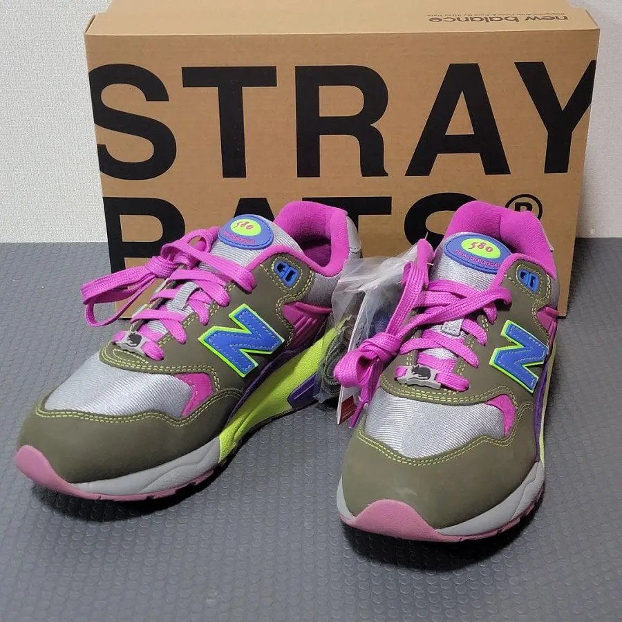 Giày New Balance 580 x Stray Rats 'Khaki Purple' MT580ST2 - Ảnh 3